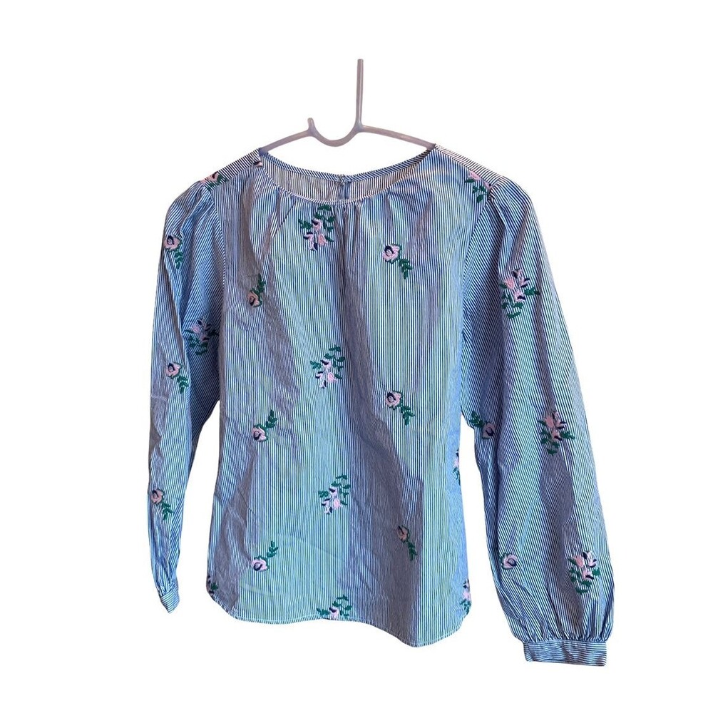 Beautiful Floral Bohemian Stripe Blouse